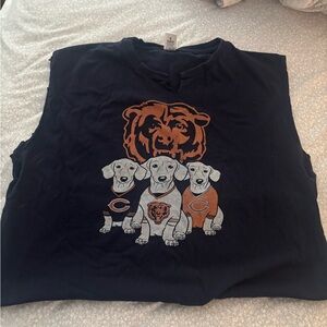 CHICAGO BEARS SLEEVLESS DACHSHUND TEE